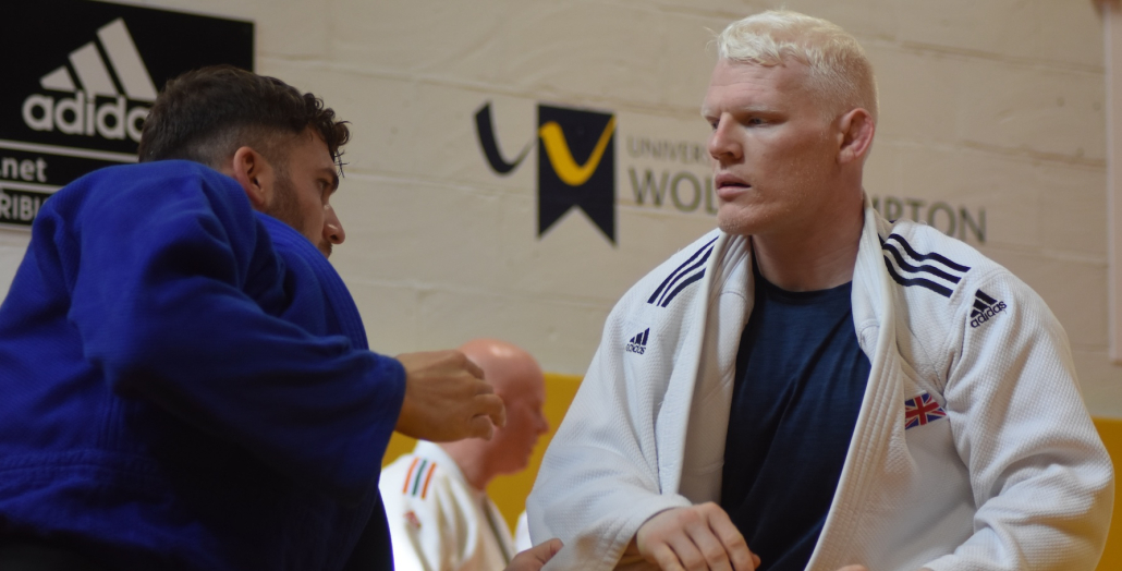 Two Blind Judoka Training in Judo